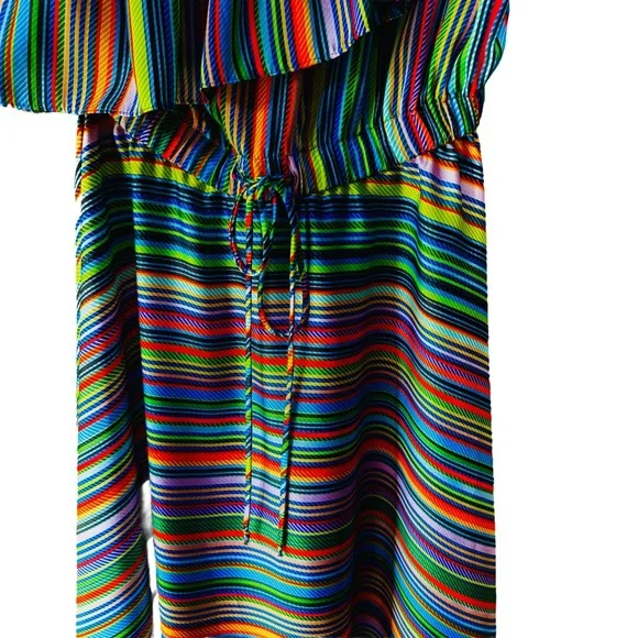Milly Multicolored One Shoulder May Dress Size Small - Picture 3 of 11